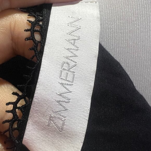 Zimmermann Hypnotic Lace Trim Mini Dress - Picture 16 of 16